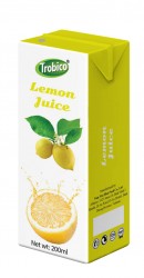 Lemon juice 200ml aseptic pak
